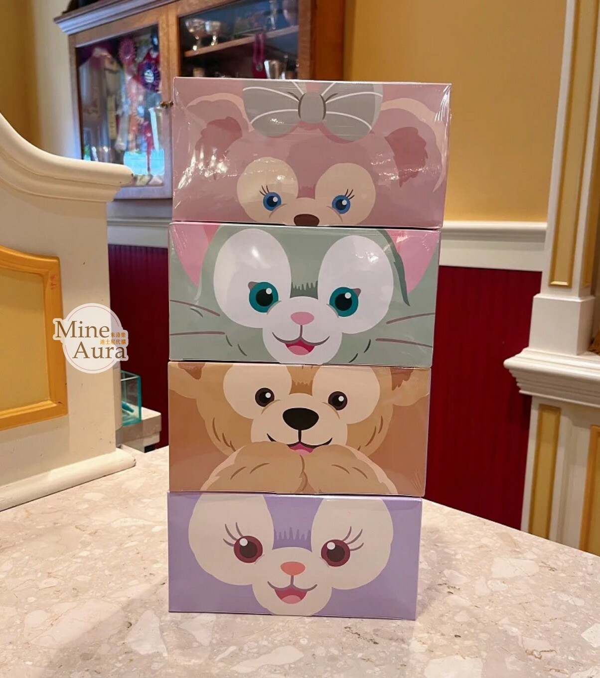 (現貨) 達菲 Duffy 素色壓紋圖案 成人 口罩 30入 D&F達菲系列 -香港迪士尼樂園