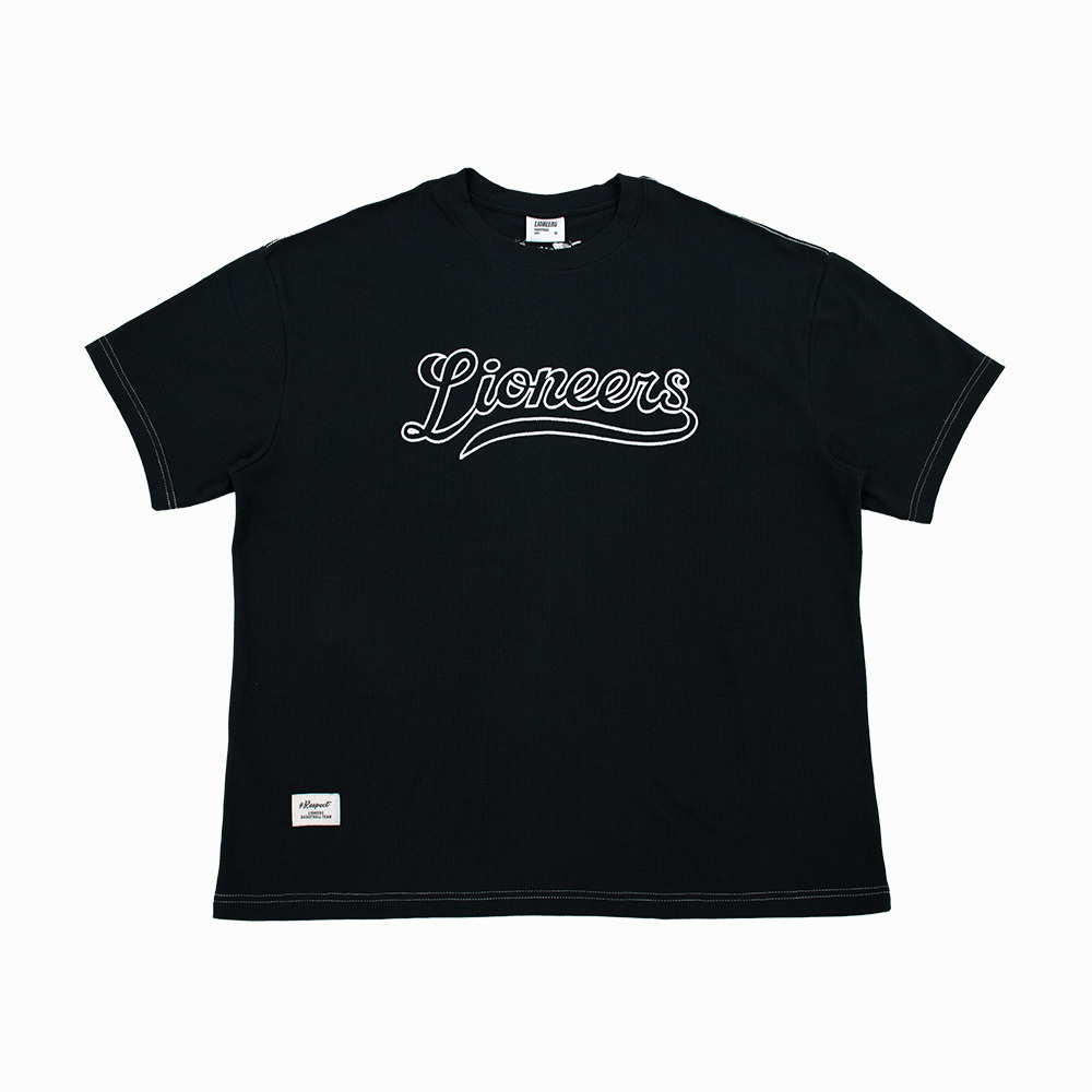 22-23 LIONEERS鬆餅格短TEE | 黑