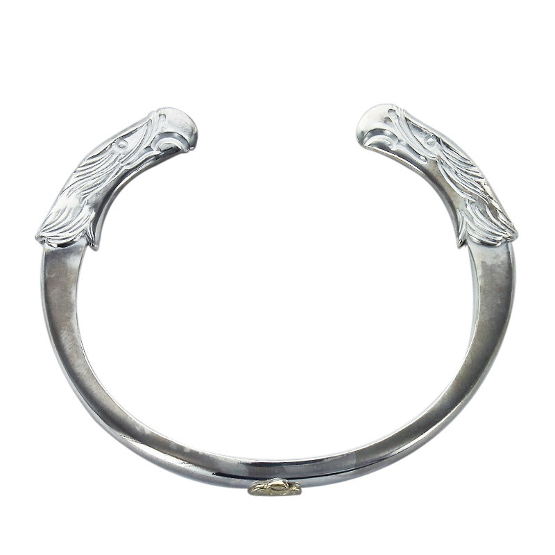 銀頭四目點金花手鐲