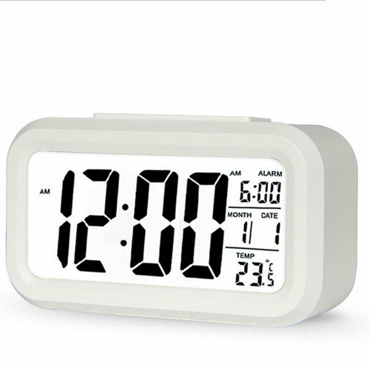 Japan TSK light-controlled LCD large-screen electronic alarm clock (random color) (P1901)