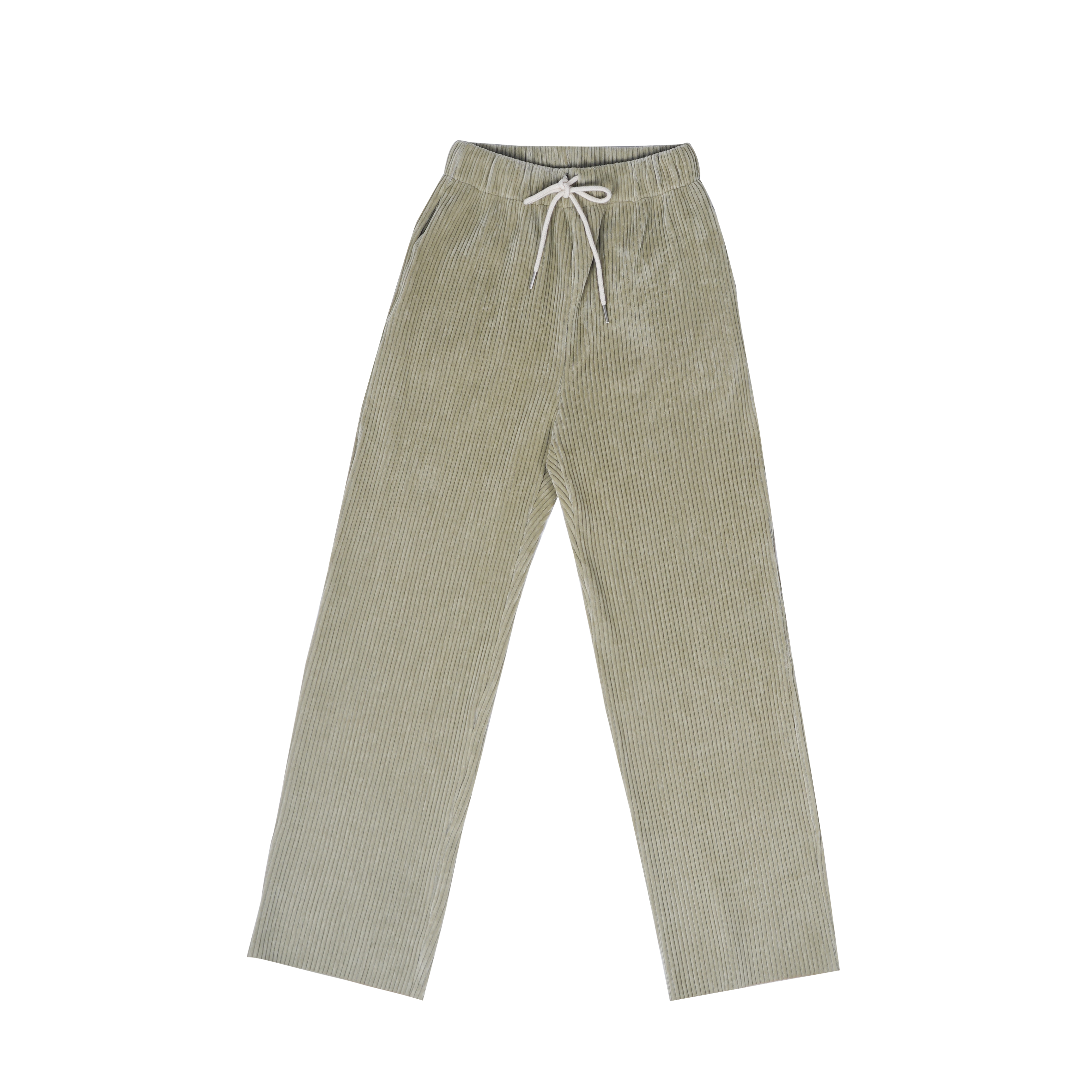 全橡筋坑紋直腳褲