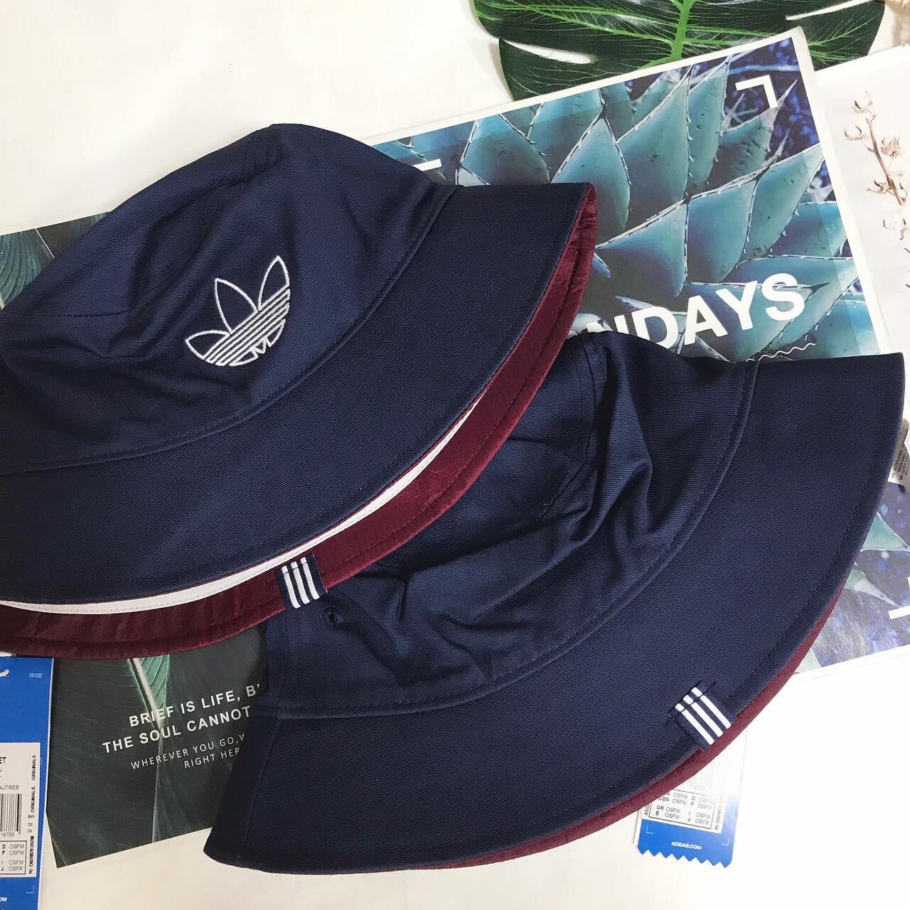 ADIDAS ORIGINALS BUCKET HAT雙面款