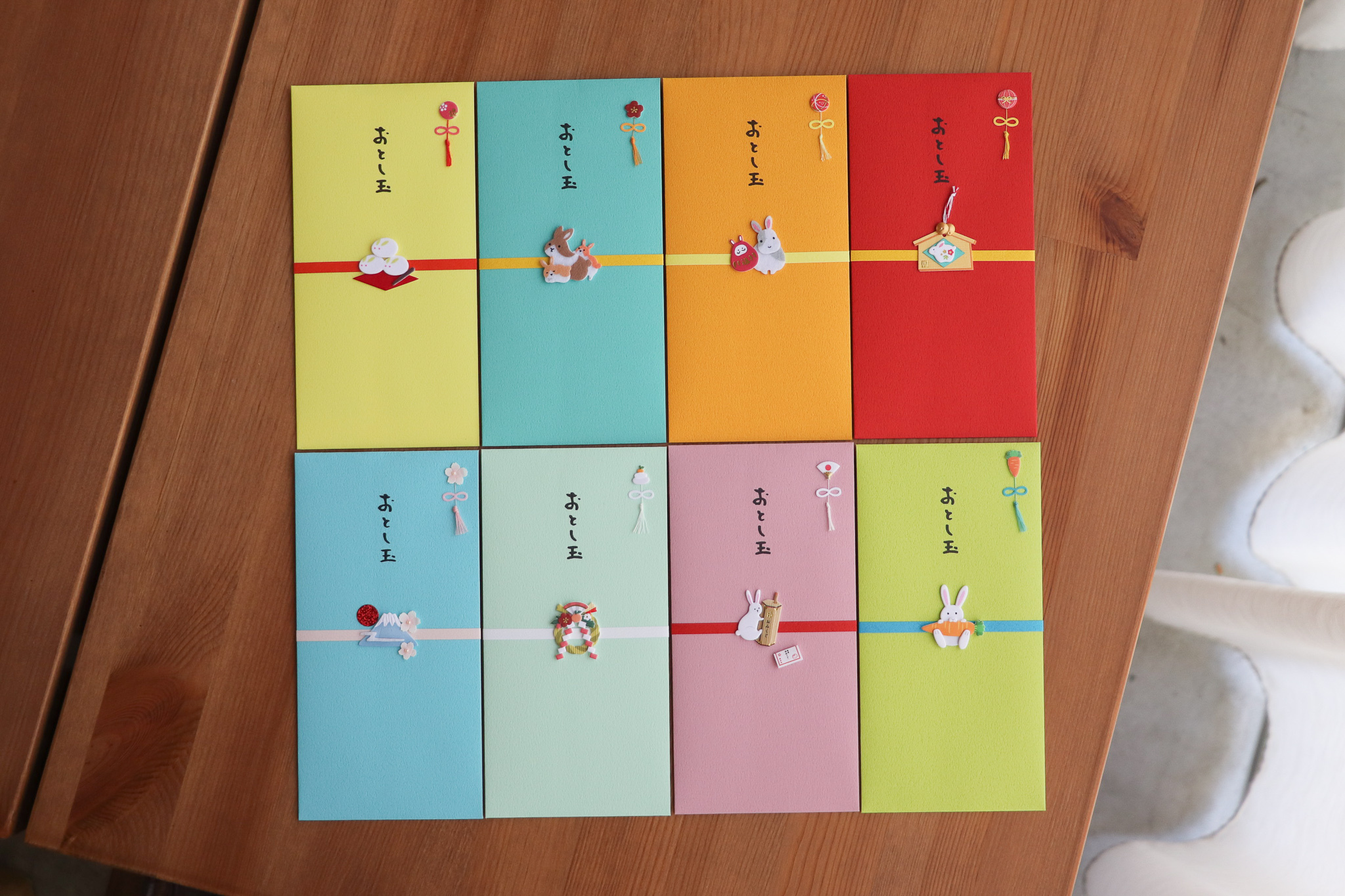 日本 MIDORI 和紙立體拼貼 紅包袋