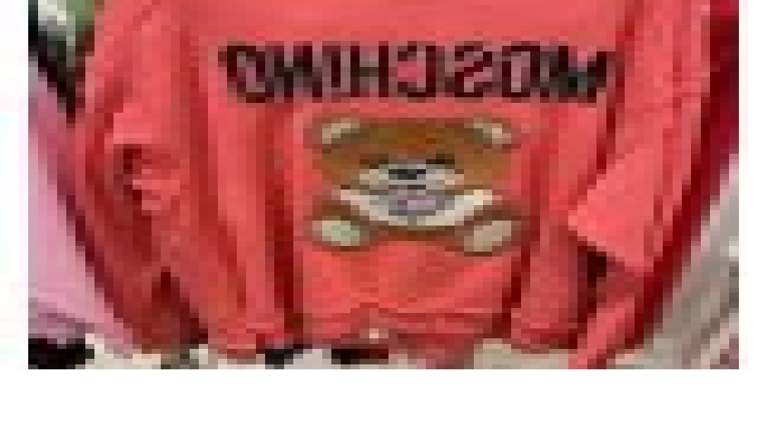 [S] MOSCHINO TEDDY BEAR EMBROIDERED SWEATSHIRT,CORAL, DT1703-0427-1211 (SM318)
