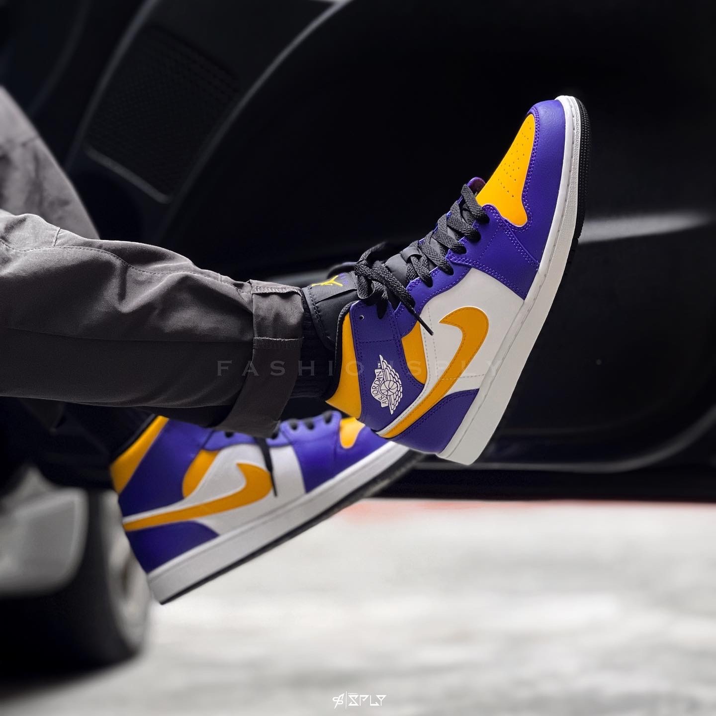 Air Jordan 1 Mid Lakers 湖人隊 紫黃 DQ8426-517