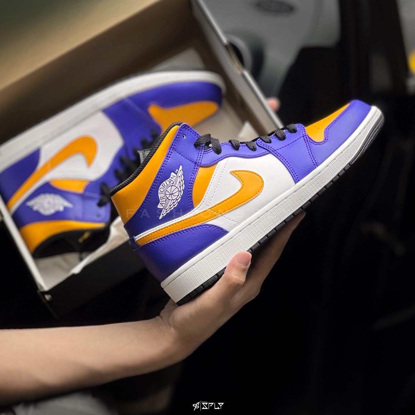 Air Jordan 1 Mid Lakers 湖人隊紫黃DQ8426-517