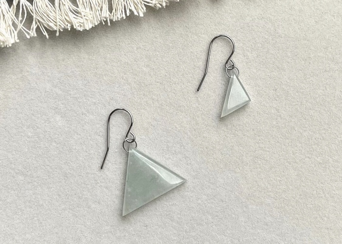 設計師款幾何三角不對稱耳勾