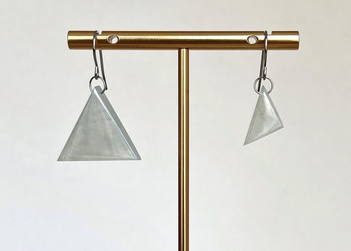 設計師款幾何三角不對稱耳勾