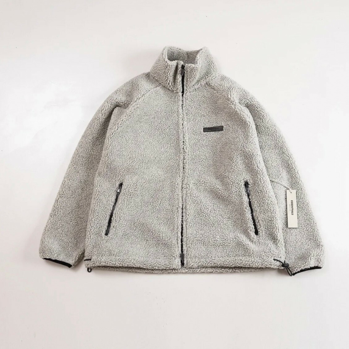 FOG Essentials 稀少款 立領抓絨拉鍊外套 羊羔毛 毛毛外套