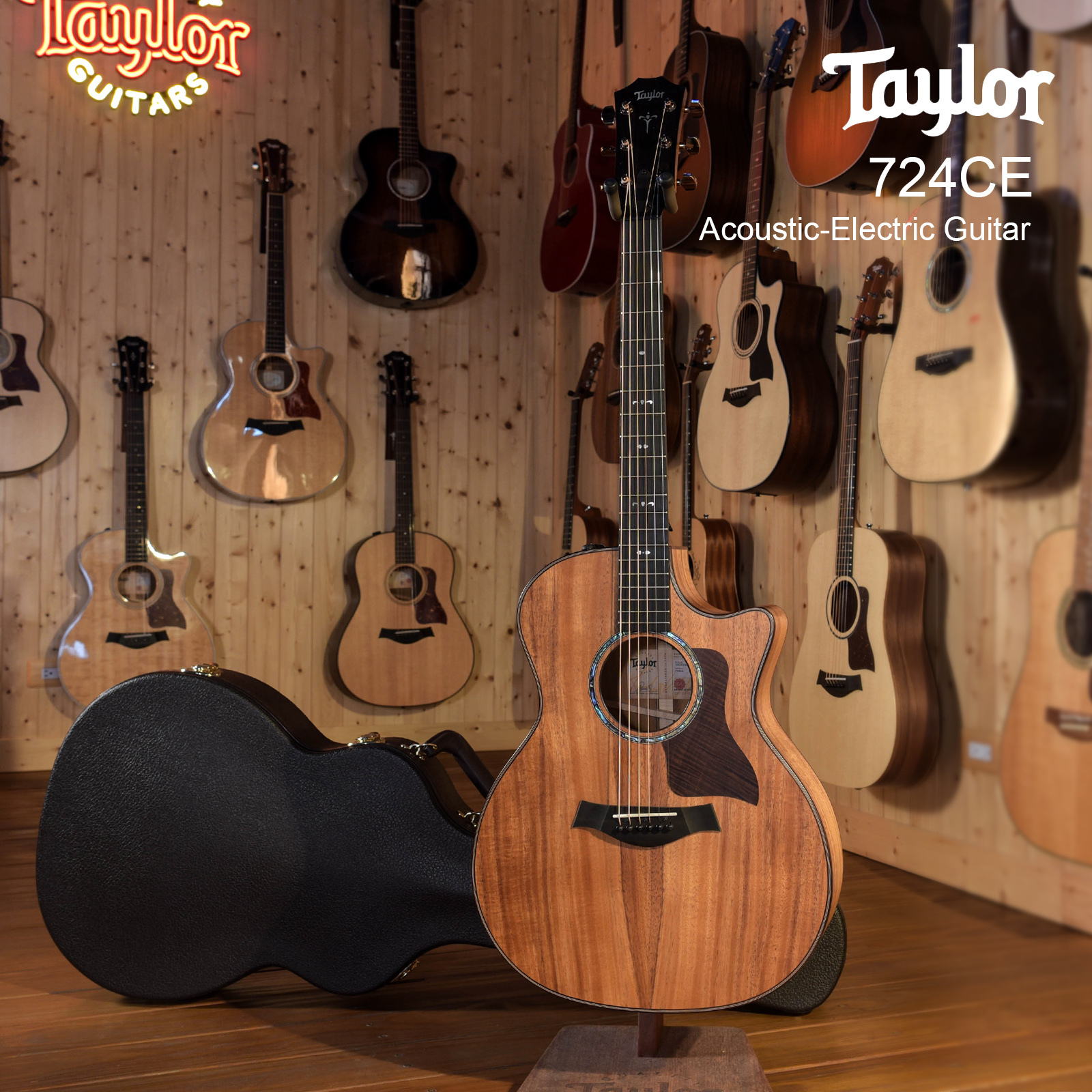 Taylor 724ce KOA 美廠 全單板 電木吉他 夏威夷相思木 ES-2拾音器 V-Class