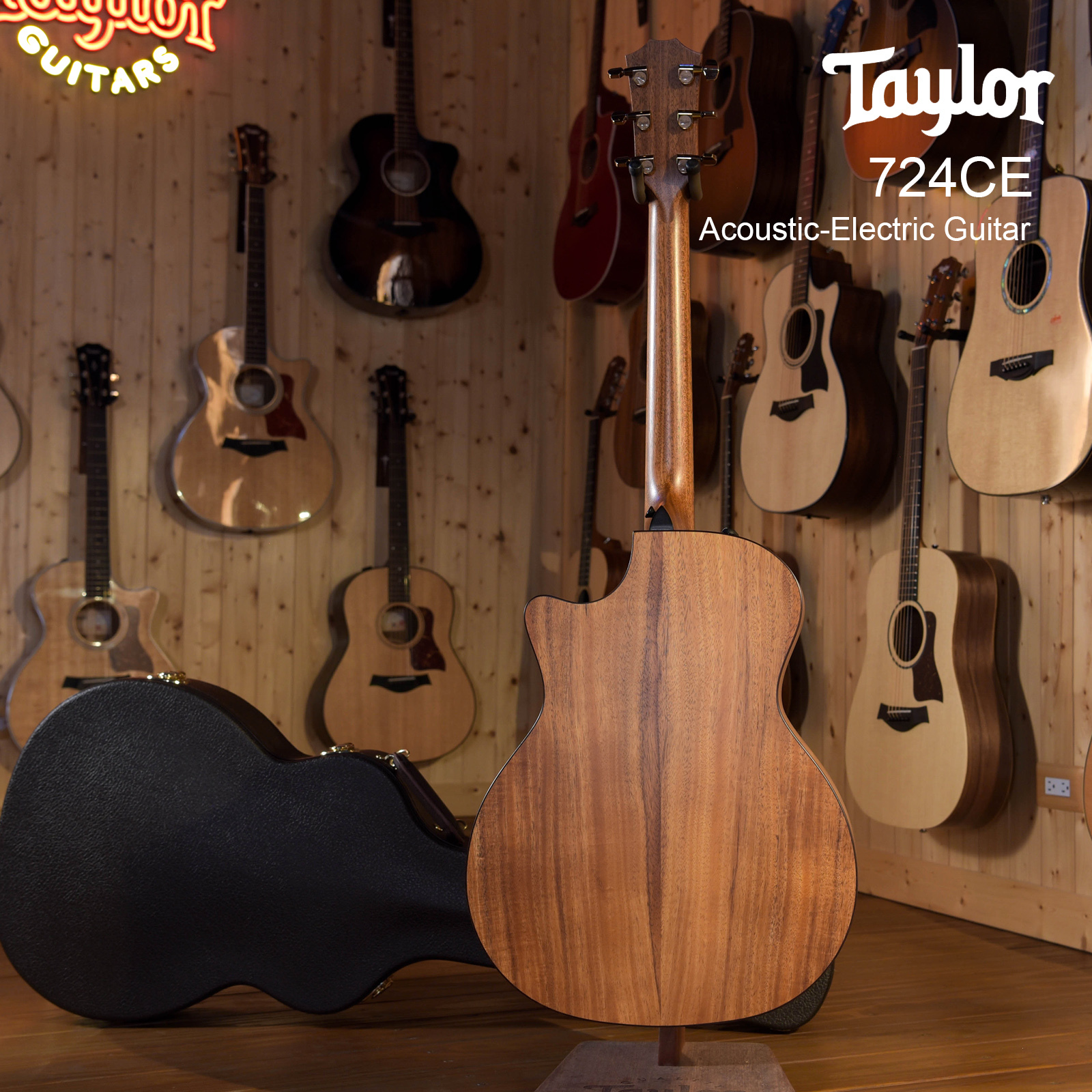 Taylor 724ce KOA 美廠 全單板 電木吉他 夏威夷相思木 ES-2拾音器 V-Class