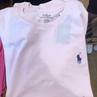 [S] PRL SMALL LOGO ROUND NECK SHORT SLEEVE T-SHIRT,PINK, 211682521016-PINK [FINAL SALE] (SRL94)