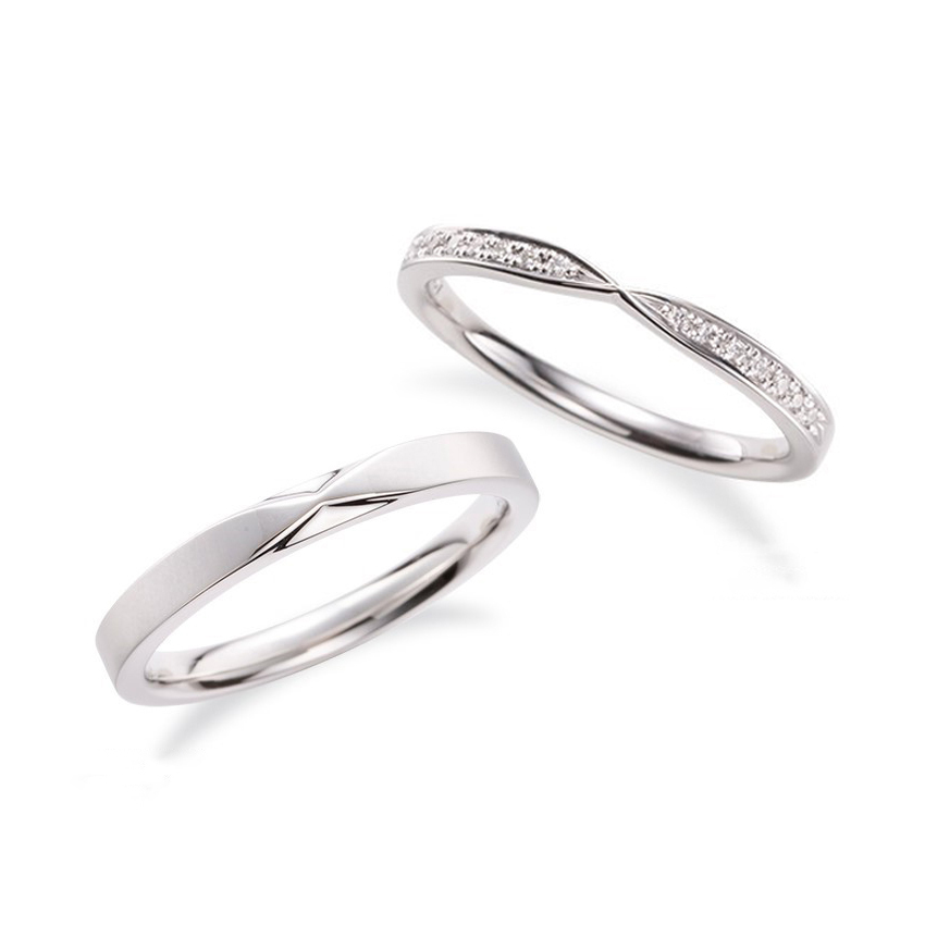 Touching Heart - Witty 鉑金 (Pt900) 結婚戒指