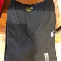 [S] PRL MALL LOGO ROUND NECK SHORT SLEEVE T-SHIRT,POLBLK WHT, 211747406005-POLBLK WHT (SRL108)