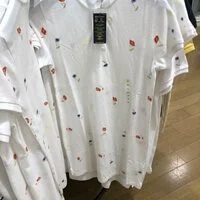 [S] PRL WOMEN FLORAL POLO DRESS,WHITE MU, 211873537001-WHITE MU (SRL109)