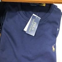 [S] PRL COTTON KNITTED T-SHIRT,NAVY, 710791302001-NAVY [FINAL SALE] (SRL110)