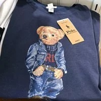 [S] PRL TEDDY BEAR SHORT SLEEVE T-SHIRT.BLUE, 211847079001-BLUE (SRL111)