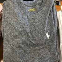 [S] PRL KADIN SHORT SLEEVE T-SHIRT,GREY HEATHER, 211682521035-GREY HTR (SRL123)