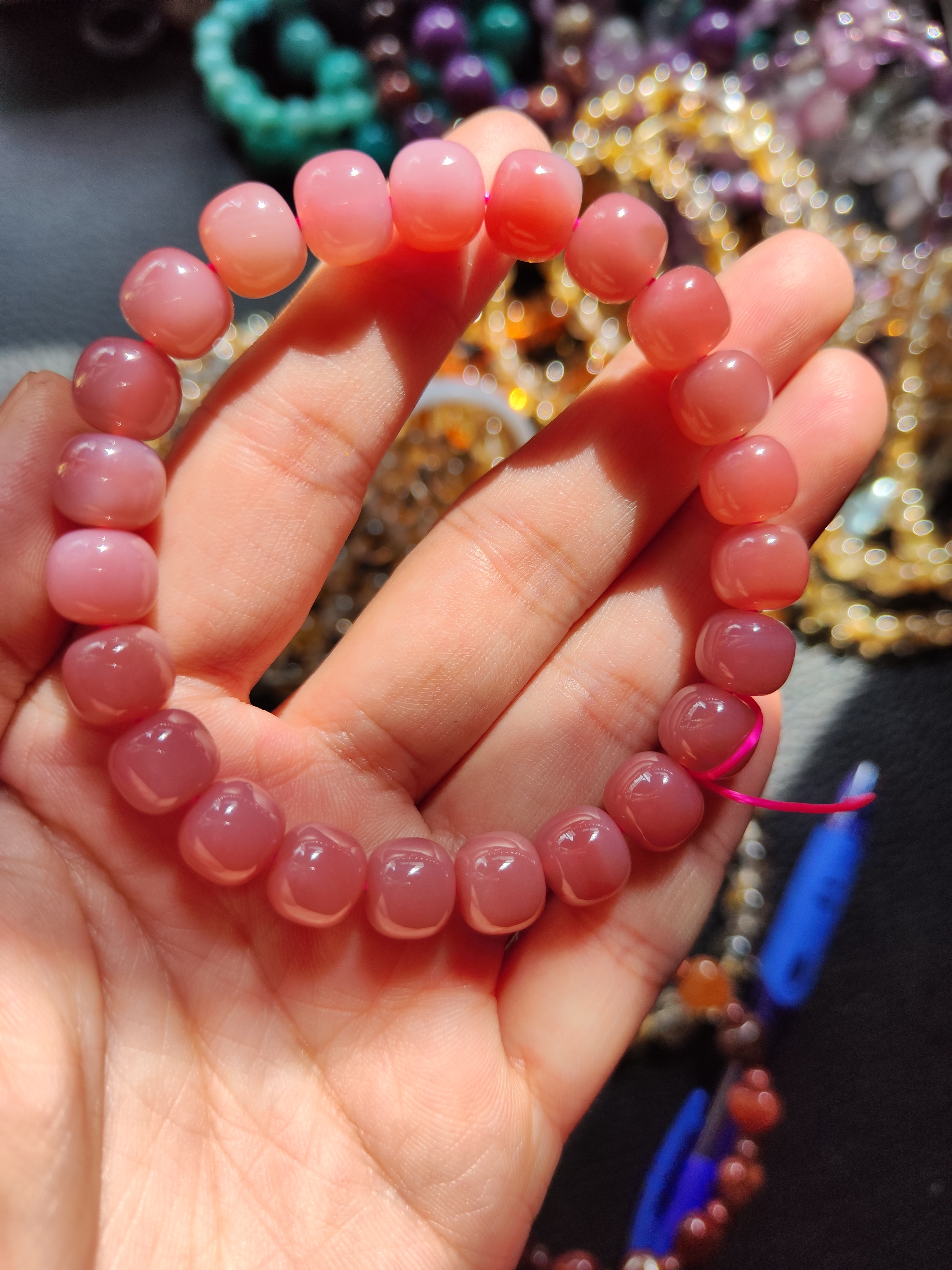 鹽源瑪瑙老型珠S