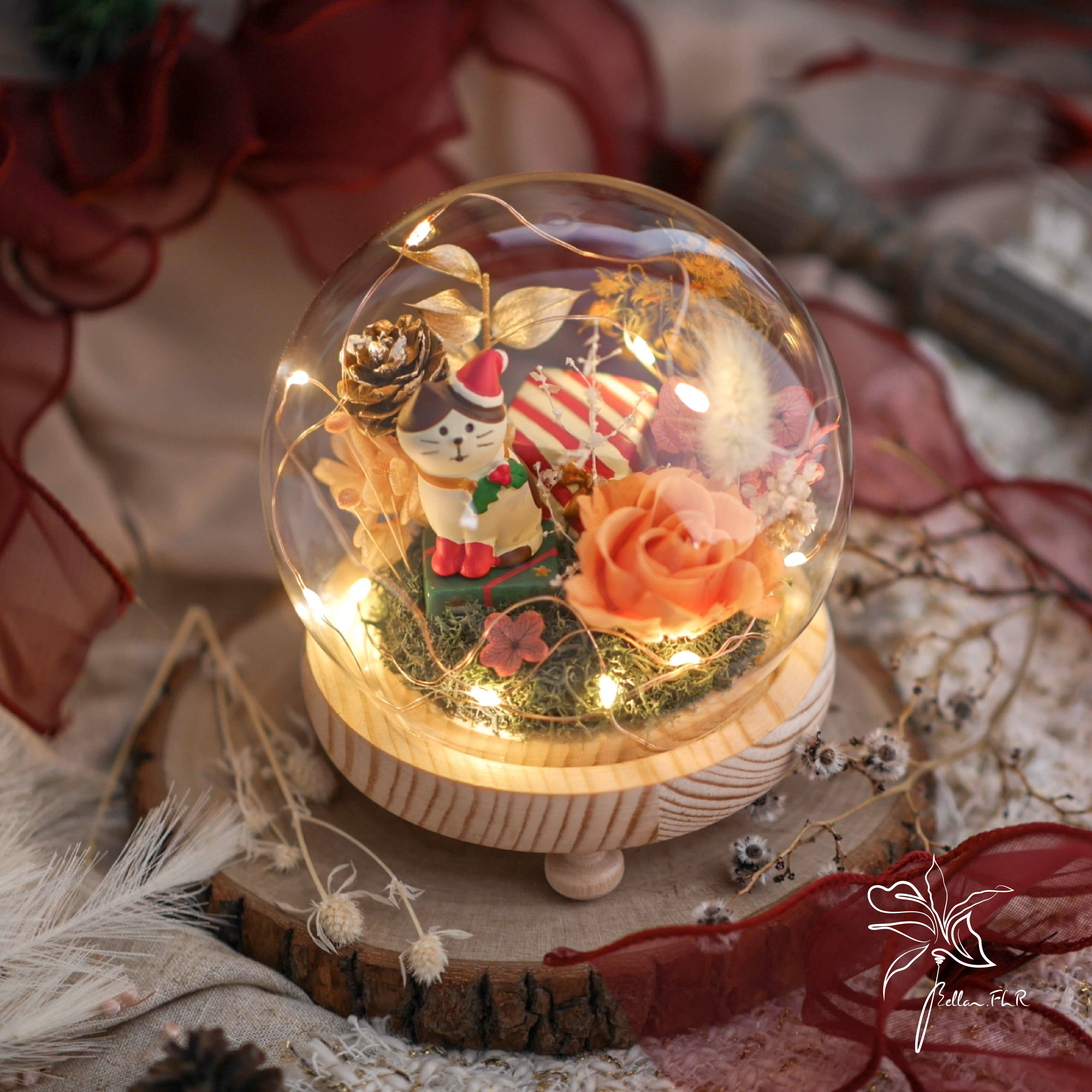 聖誕課程|【聖誕樂園】聖誕公仔玻璃花盅