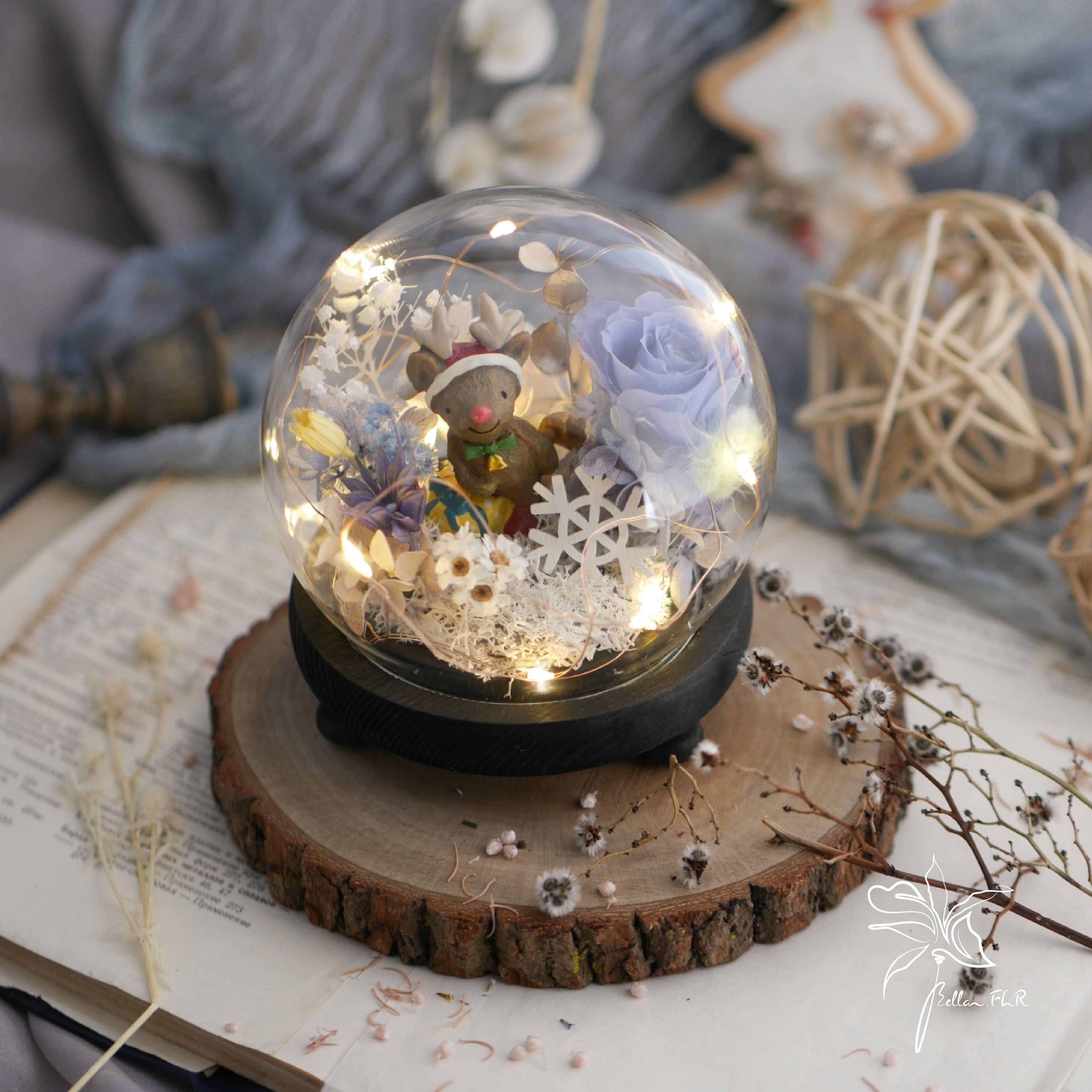 聖誕課程|【聖誕樂園】聖誕公仔玻璃花盅