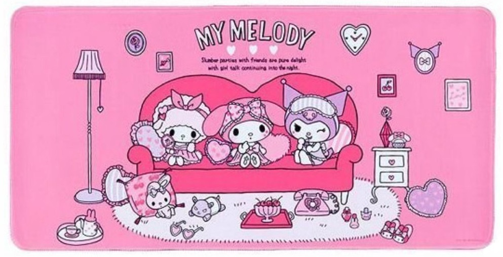 日版Melody多功能枱墊，桌墊/辦公桌墊/防水墊/多功能桌墊/滑鼠墊/隔熱墊(30X60cm)