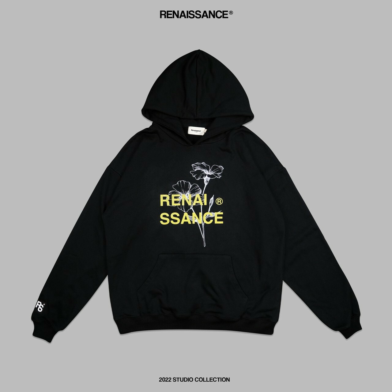 RENAISSANCE 朱槿花 花卉 黑黃Logo 帽T “ BUNGA RAYA HOODIE ”