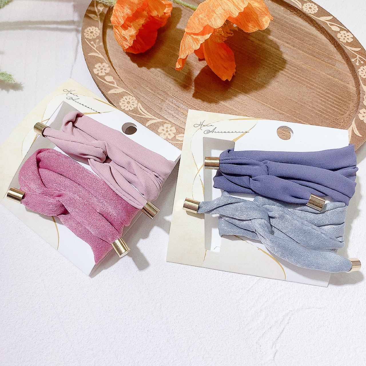 日本拼色鐵線髮帶