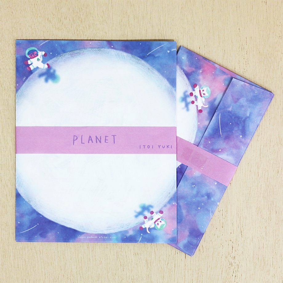 Hyogensha Mino Washi Letter and Envelope Set－Itoi Yuki Series | Planet (Japanese Stationery Brand)