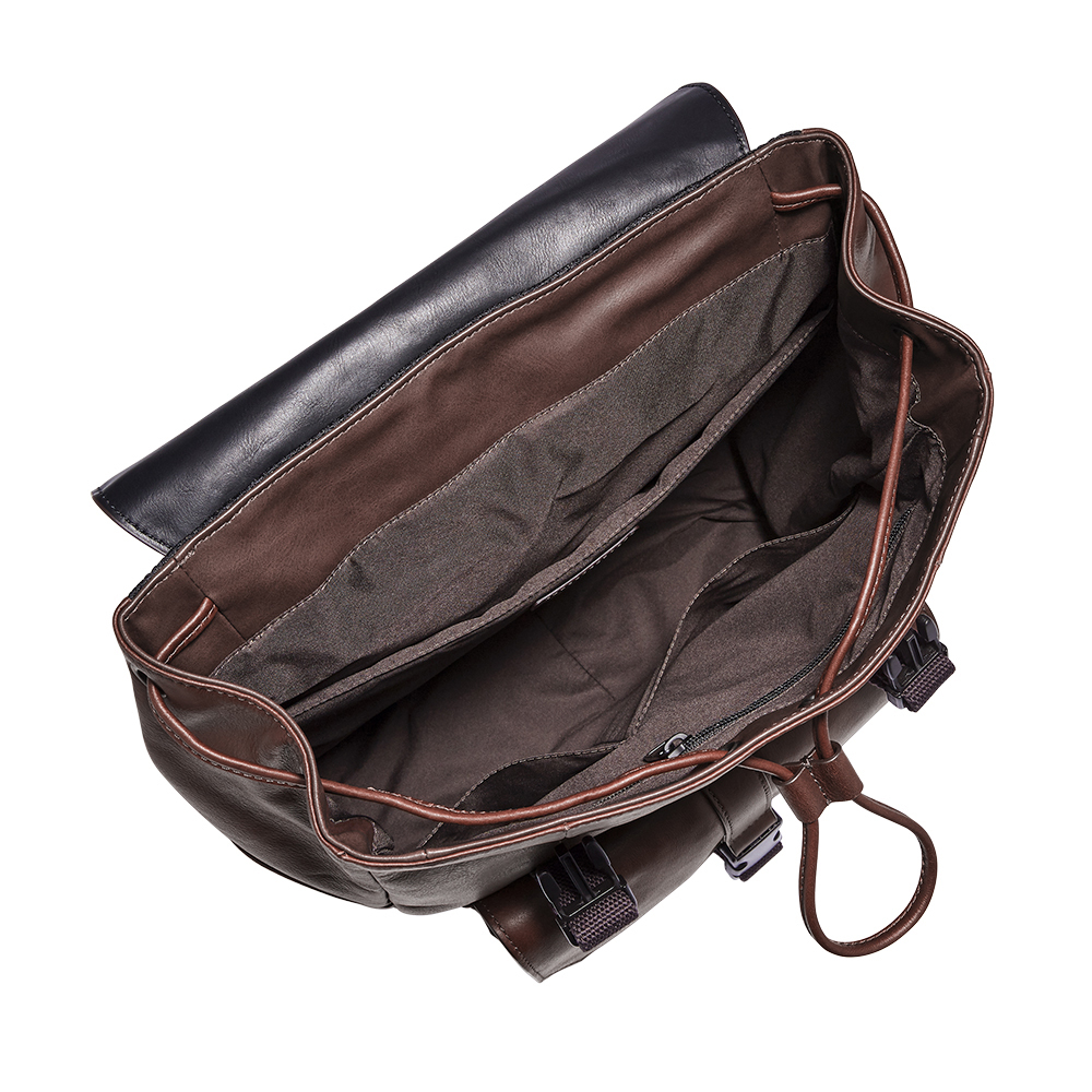 Weston 真皮後背包-深棕色 SBG1283201