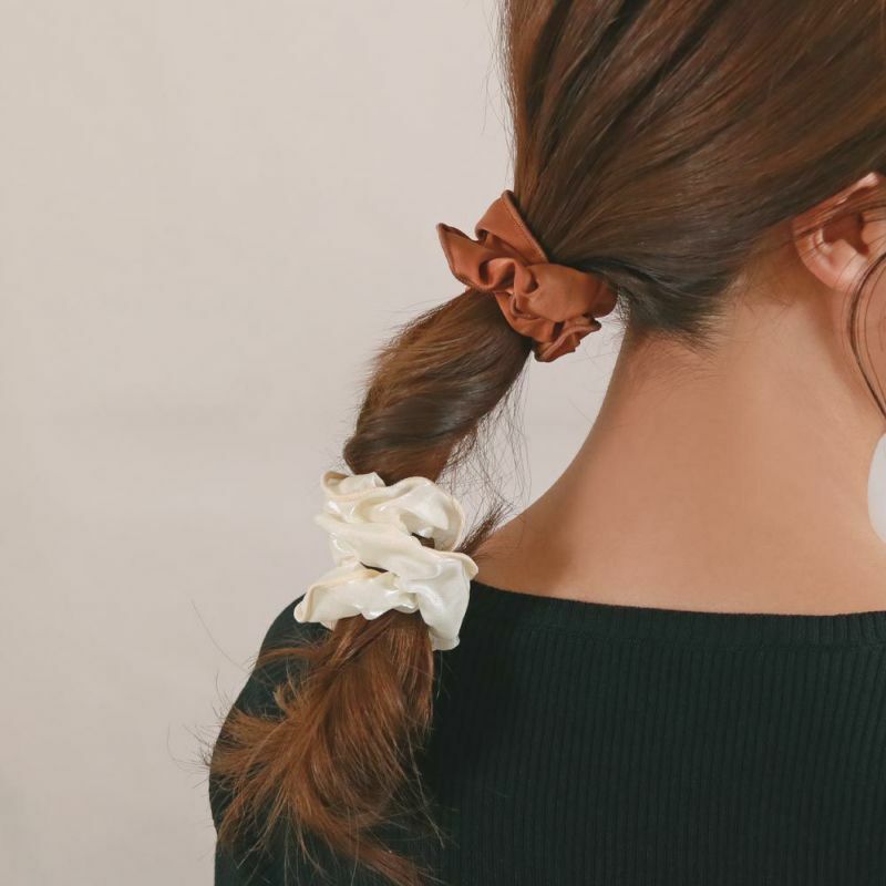 日本淨色時尚髮圈