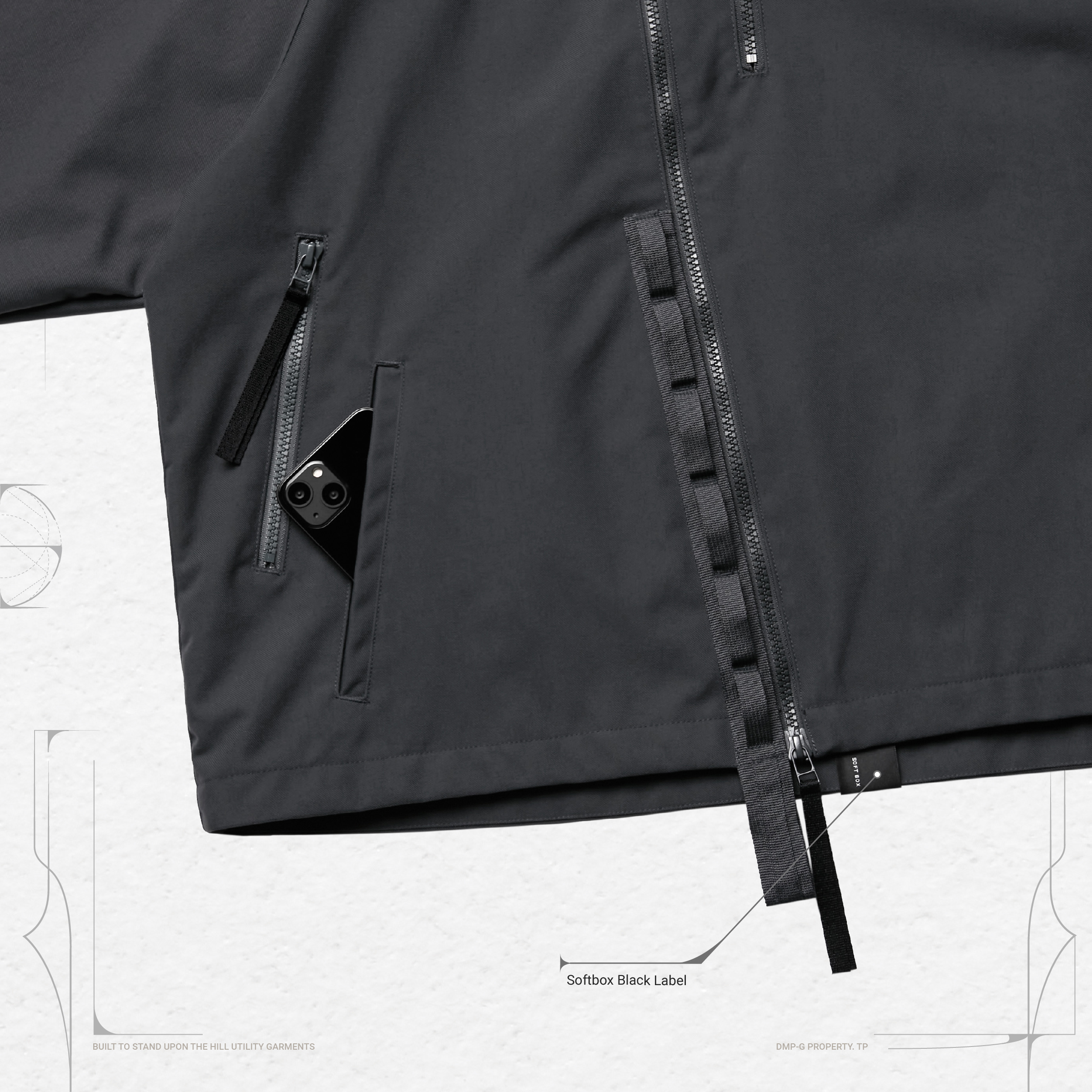 J-1RZ” 3D Tech shield Jacket - Iron