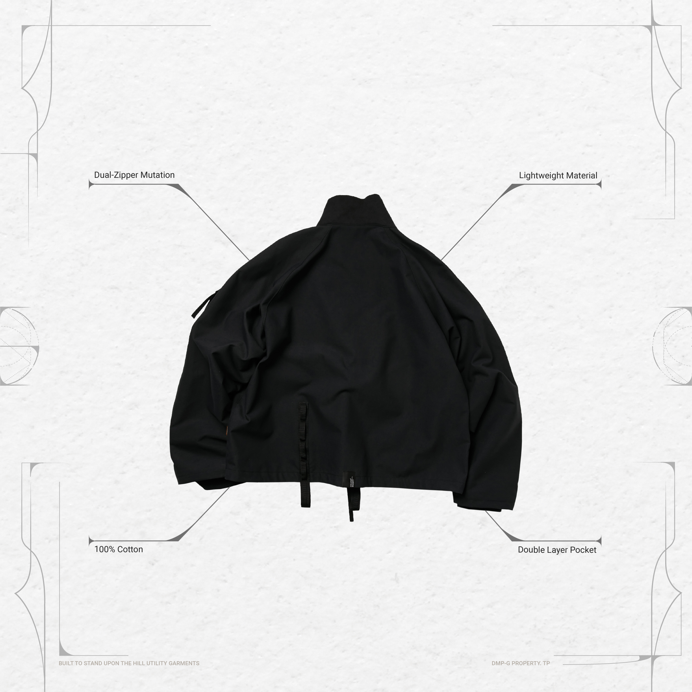 J-1RZ” 3D Tech shield Jacket - Black