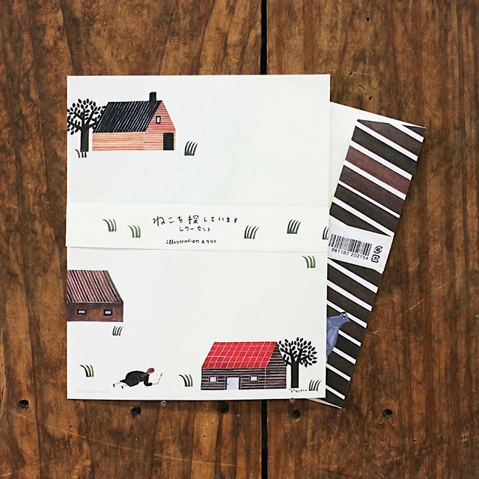 Hyogensha Mino Washi Letter and Envelope Set－Necktie Series (Japanese Stationery Brand)