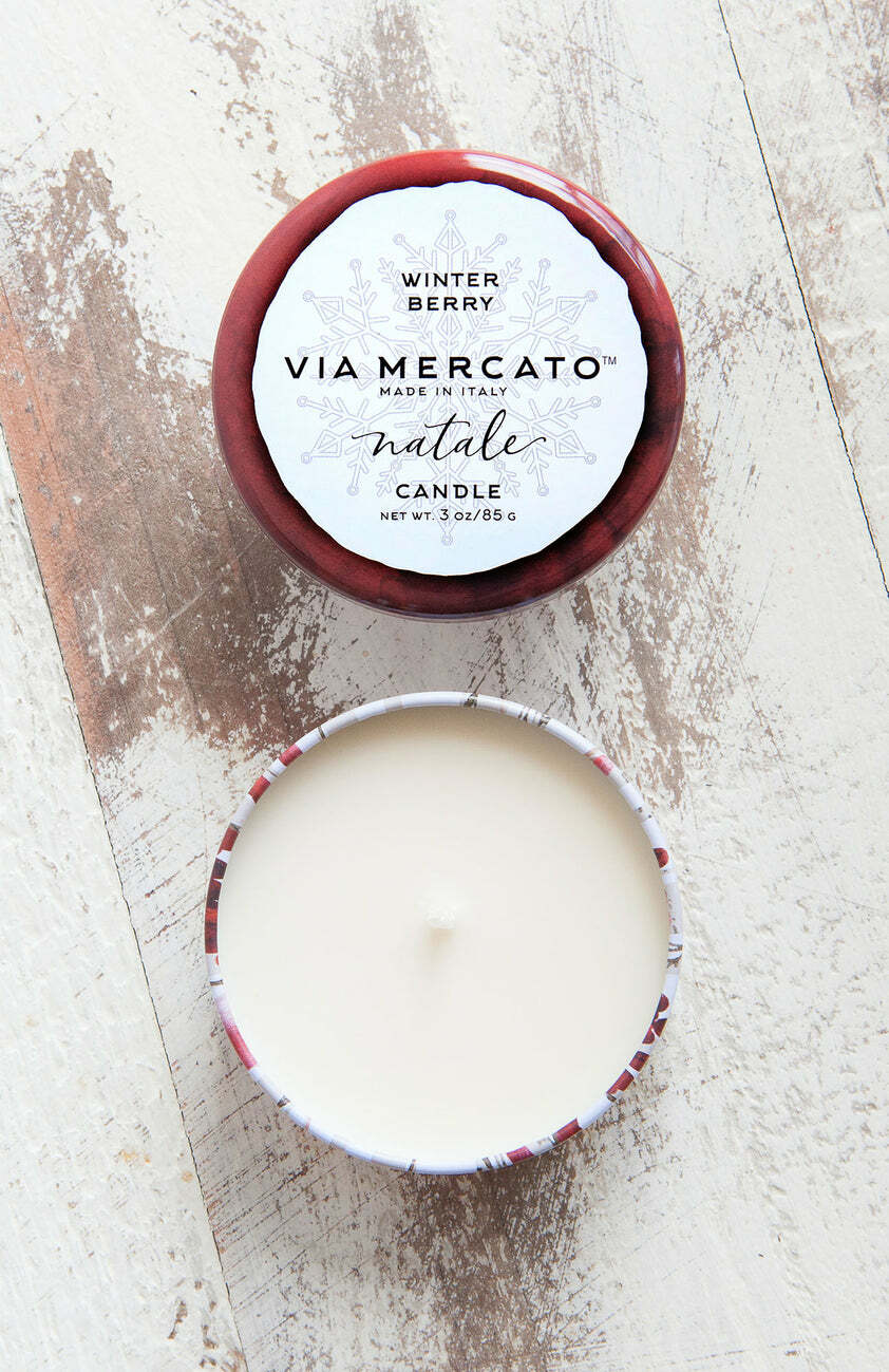 【VIA MERCATO】Natale Mini Candle - Winter Berry
