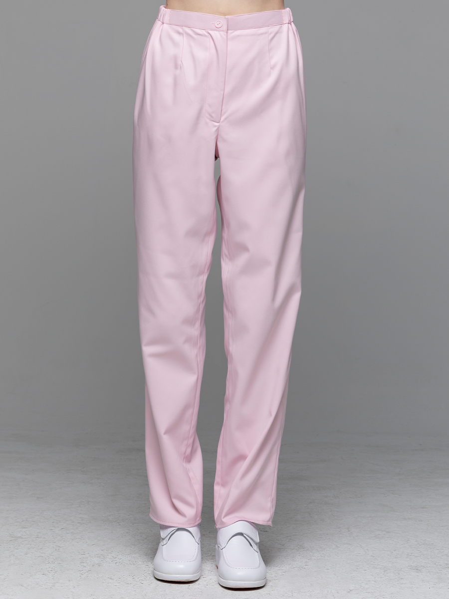 【 AS900N-A0 】女拉鍊長褲-AS柔彈布-寶寶粉