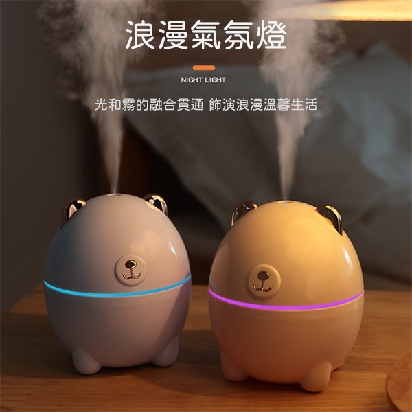 韓國JK 新款北極熊加濕器多功能便攜式車載USB加濕器 (J0595)