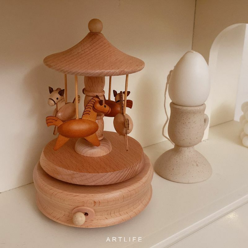 (特惠) 夢幻旋轉木馬音樂盒