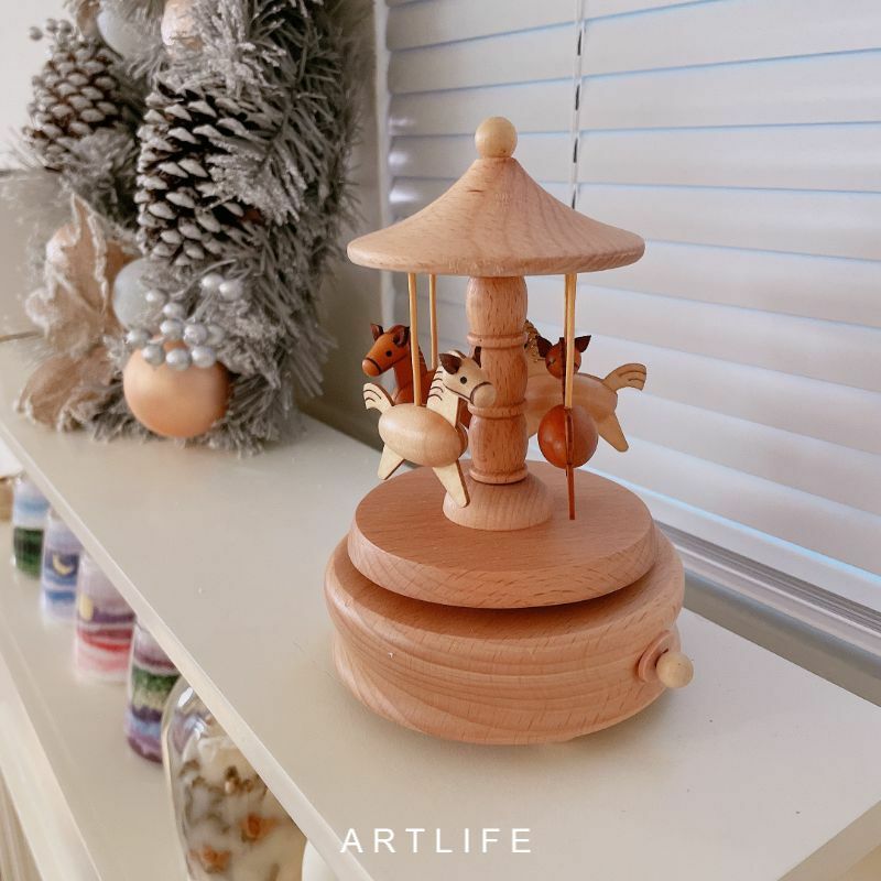 (特惠) 夢幻旋轉木馬音樂盒