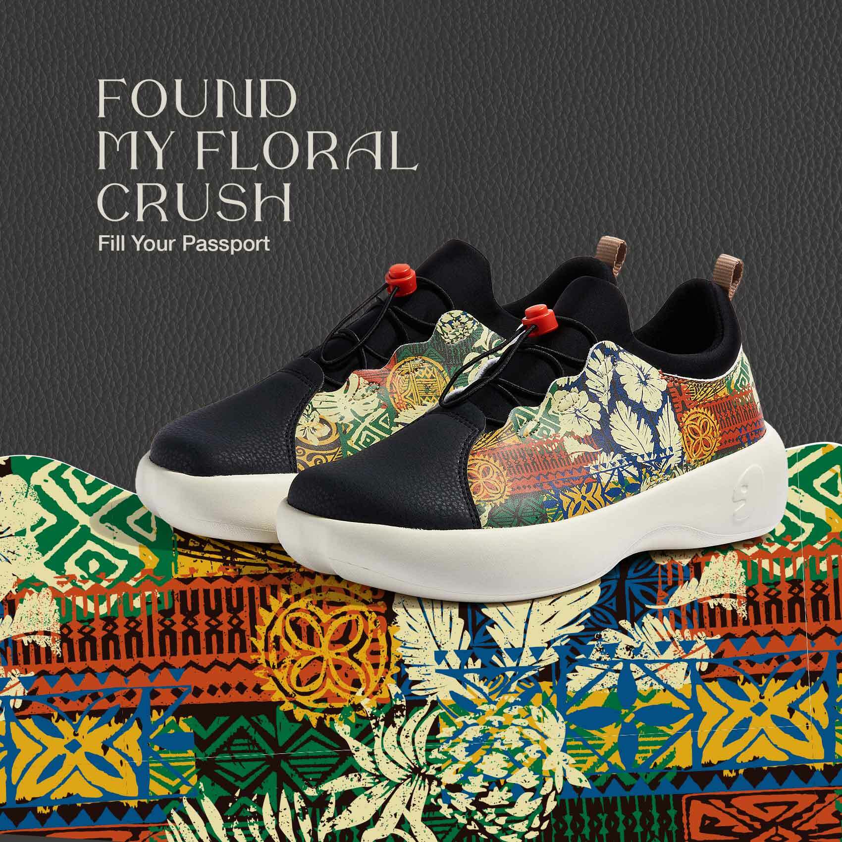 【 Uin 】西班牙原創設計 | 花夜 巴特羅2  女鞋 運動鞋 彩繪鞋 休閒鞋 懶人鞋