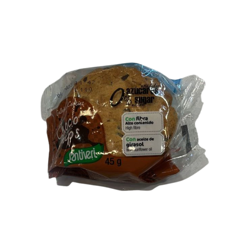 Santiveri - 低糖高纖朱古力粒曲奇餅 45g