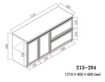 🌟包送裝🌟 213系列 白木紋配淺啡色 地櫃(213-204)(213-205)