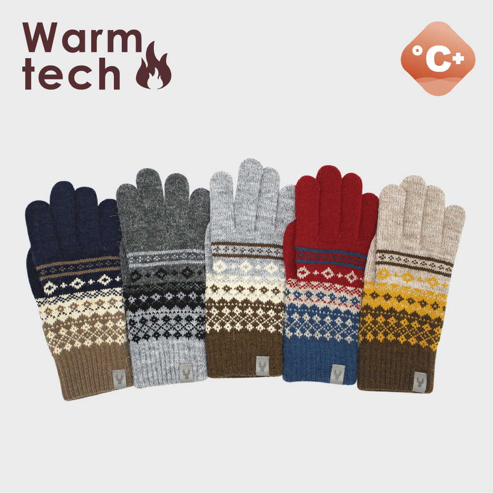 【肌暖】女士菱紋皮標單層手套丨G1645