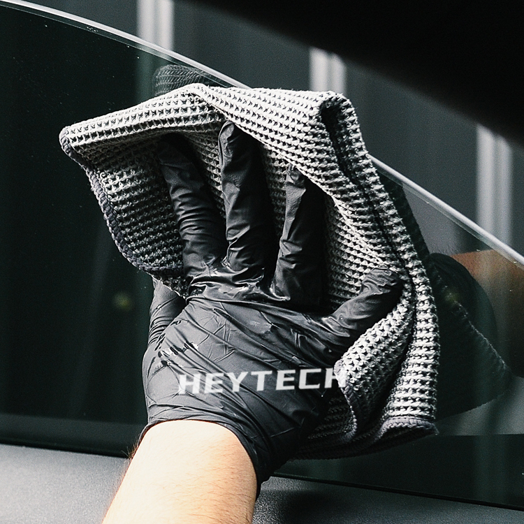 黑炭洗美 HEYTECH｜玻璃華夫格布｜無水痕擦拭、極速吸水
