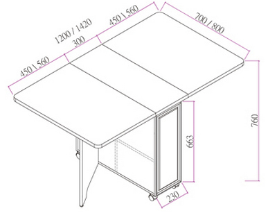 🌟包送裝🌟 213系列 白木紋配淺啡色 摺疊餐枱 雞翼枱系列(213-120)(213-142)