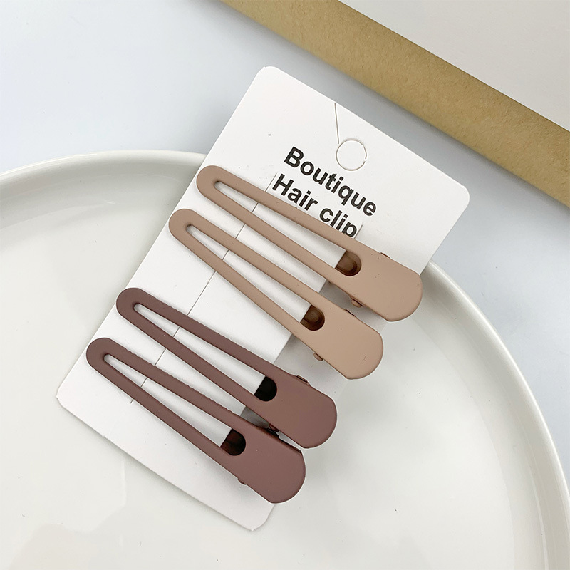 《1372》漆面鴨嘴夾((一組4入))