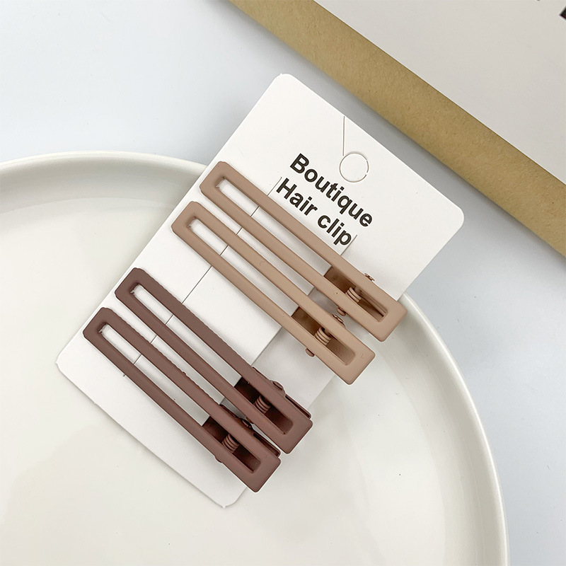 《1372》漆面鴨嘴夾((一組4入))