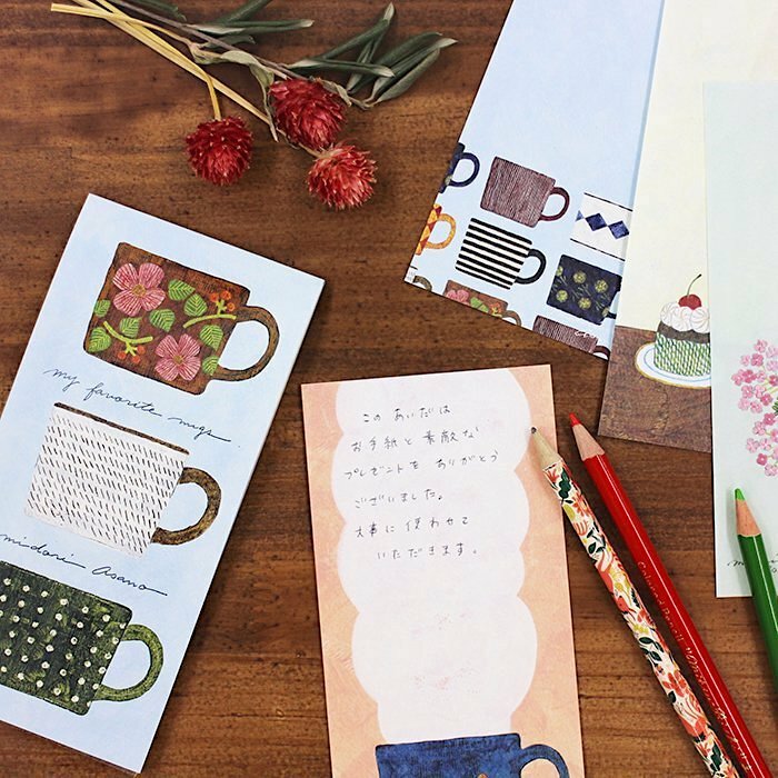 Hyogensha Mino Washi Paper Pad－Midori Asano My favorite mugs (Japanese Stationery Brand)