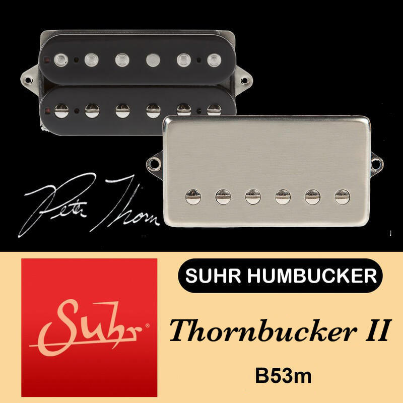 聯名款 Suhr THORNBUCKER II 雙線圈 後段 拾音器 黑色/銀色
