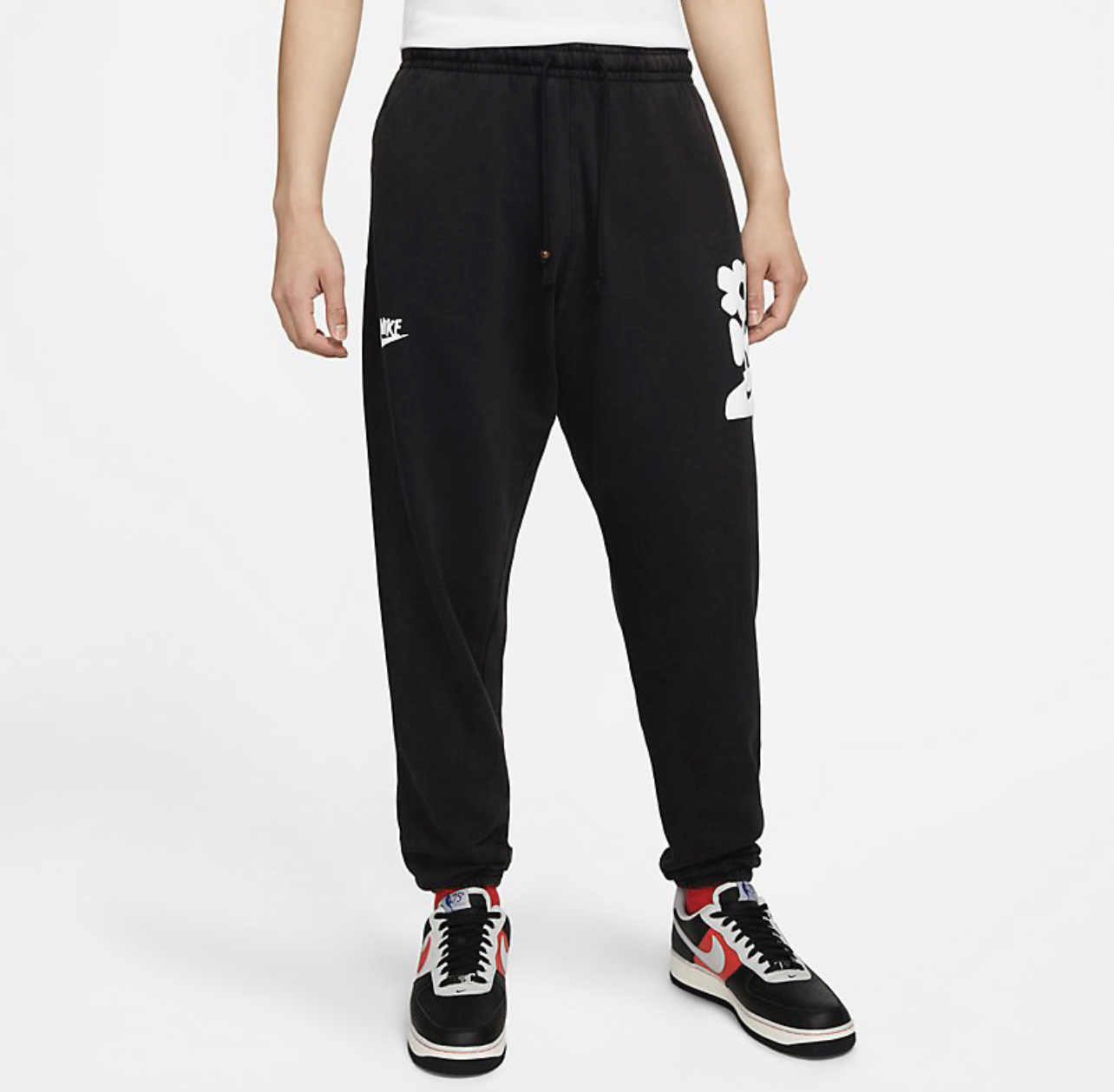 Nike 長褲 男款 黑 水洗 仿舊 鬆緊 褲子 DQ4176-010 NOV LU